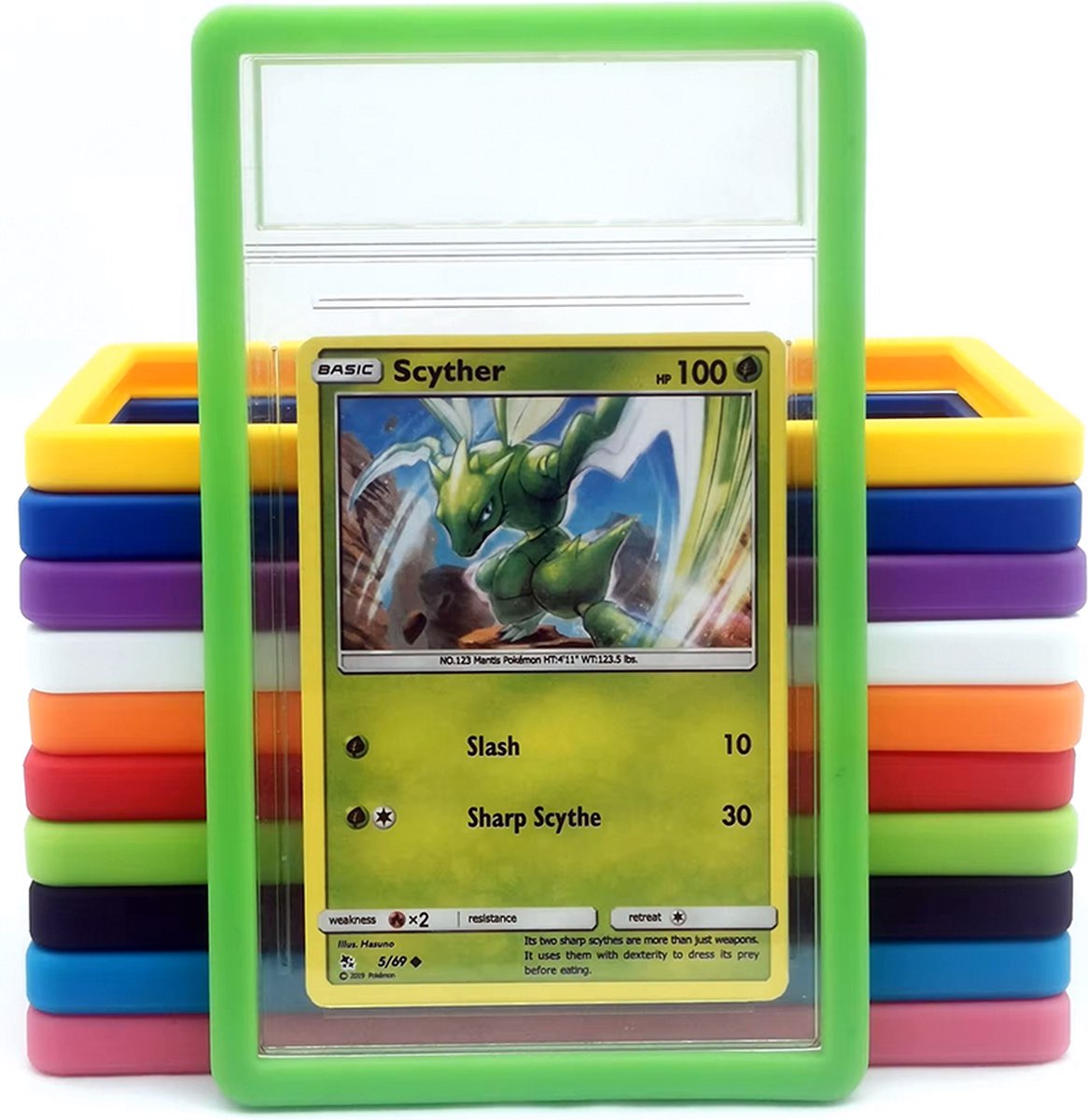 Slab beschermhoes Groen | Slab Cover | Slab | Beschermhoes | Slab Protector | PSA Case | PSA | TCG | Pokémon | Yu-Gi-Oh! | Cardgame | Trading Card Game | Lorcana | Magic the Gathering | One Piece